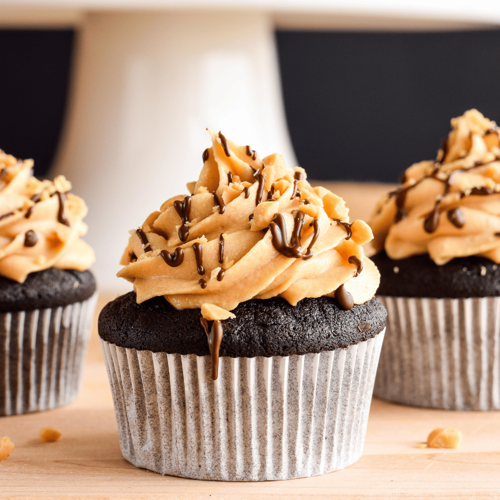Chocolate Peanut Butter Cupcakes