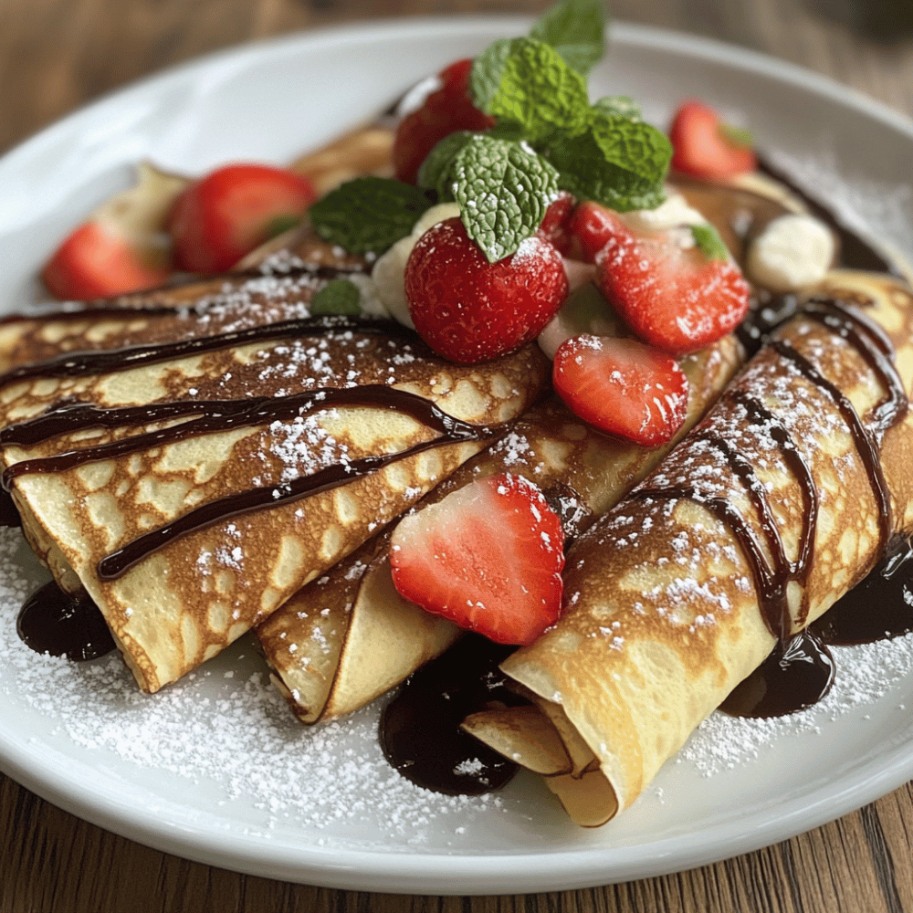 Strawberry Chocolate Crepes